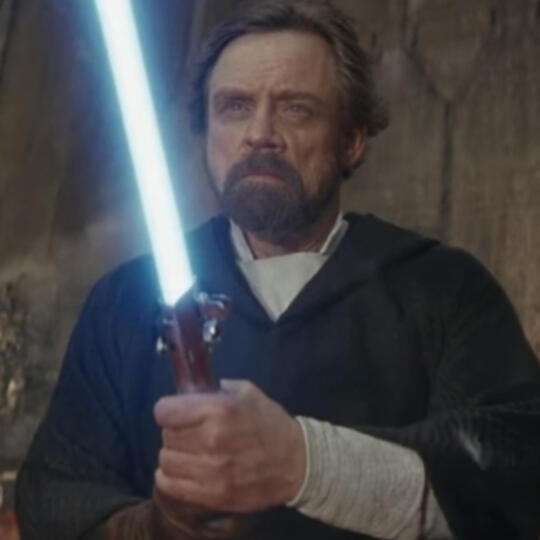 Luke Skywalker (originals + the scene in 8 where hes sick as hell but the rest of sequel luke sucks)